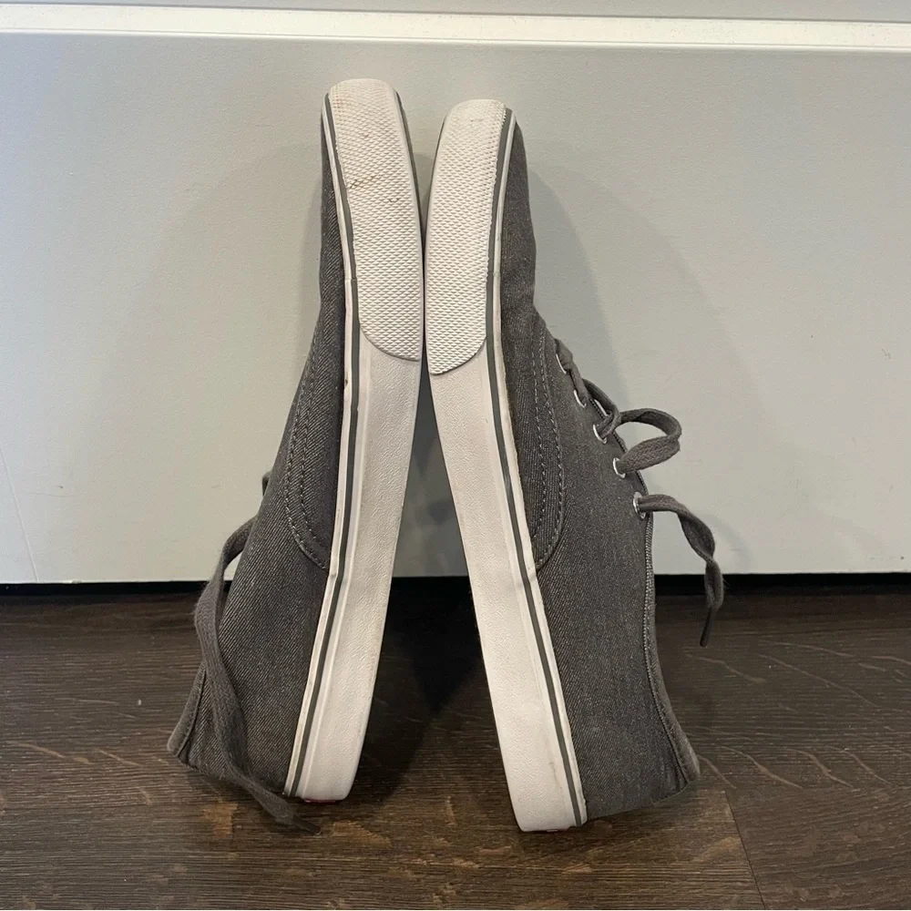 LEVI’S Comfort Casual Lace Up Shoes Canvas Grey MENS Size 10